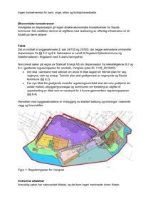 Bildet viser en reguleringsplan for et område i Vangnes, med fargekodete soner (f.eks. lilla og gul) som indikerer ulike bruksformål eller arealbruk.