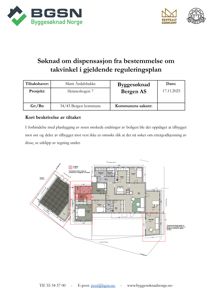 Etasjeplan som viser romfordeling, veggposisjon og innredning for en bolig.