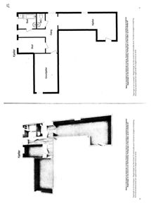 Bildet viser etasjeplaner (Kjeller og Grovkjeller) med romfordeling, dører og sanitæranlegg.