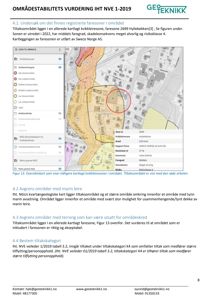Oversiktskart over kvikkleiresoner i et område, med tiltaksområdet markert med en rød sirkel.