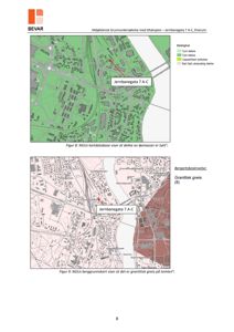 Bildet viser to kart fra NGU (Norges geologiske undersøkelse) som viser løsmassedekke og berggrunn for Jernbanegata 7 A-C.