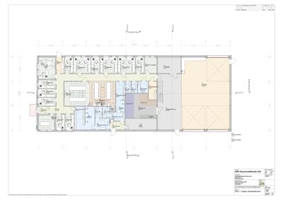 Etasjeplan for 1. etasje veddelkkorset, som viser romfordeling og funksjoner.