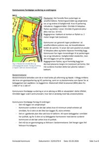 Situasjonsplan (BK11) som viser forslag til endring av arealbruk og byggegrenser, inkludert en tegnet forslag til endring i rødt.