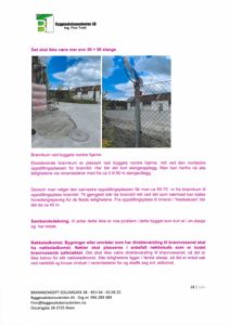 Fotografier av eksisterende brannpumpeanlegg og slangeopplegg ved et bygg.