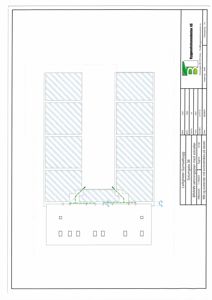 Etasjeplan (etasjeplan med solceller) som viser romfordeling og plassering av solceller på etasjen.