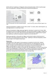 Bildet viser en side fra en byggesak som inneholder tekstbeskrivelser og flere kartutsnitt. Disse kartene viser situasjonsplaner, kommunale planområder (LNF-område) og omsynssoner for kulturlandskap.