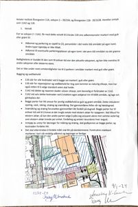 Situasjonsplan som viser tomtene 11A og 39/334 med adkomstveier, parkeringsområder og arealbruk.