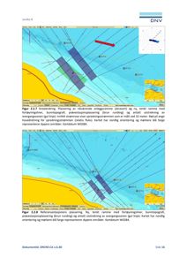 Kart som viser havbunn, anleggsrammer og spredningsstrømmer i Juvika B.