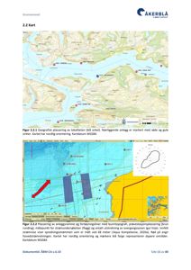 Bildet viser to kart som illustrerer geografisk plassering og hydrografiske forhold for et anleggsområde.
