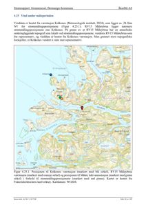 Kart over Bremanger kommune som viser posisjonen til Kråkenes værstasjon, RV15 Måløybrua værstasjon og Måløy tidevannsstasjon.