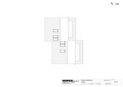 Etasjeplan (TAPPLAN) som viser romfordeling og veggkonstruksjoner for en etasje i et hus.