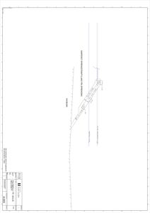 Snittegning som viser en snittgikk gjennom en bygning eller konstruksjon, med merking av 'SNITTGANG' og 'HÅRDBARK'.