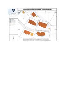 Situasjonsplan for bygge- og/eller fradelingssøknad som viser tomtens grenser, eksisterende og planlagt bebyggelse, samt veger og høydekurver.