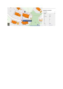Kartutsnitt (kartlagsutsnitt) som viser eiendomsgrenser, arealdata og eiendomsinformasjon for et valgt punkt.