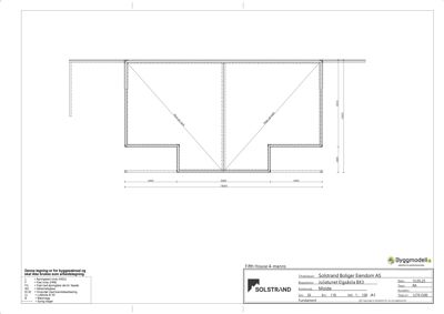 Tegning som viser detaljert konstruksjon av fundamentet, inkludert dimensjoner, armering og materialer.
