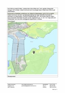 Situasjonskart som viser eiendomsgrunn, vegnett og nabolag i Ulstein kommune.