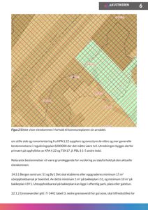 Et kart som viser eiendommen i forhold til kommuneplanen sin arealdel, med overlagte reguleringsplaner (f.eks. 14-4/1230) og vegnavn.