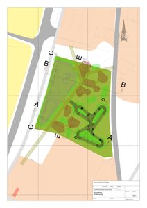 Situasjonsplan som viser tomtens grenser, nabolag, veier og plassering av bygninger og anlegg.