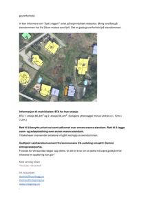 Bildet viser et flyfoto eller satellittbilde av et område med flere boliger, der bygningene er markert med gule polygoner. Det er også synlig med matrikkelnummer og andre tekniske merknader.