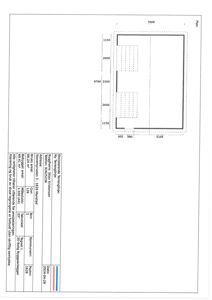 Etasjeplan (Plan) med romfordeling og mål for en bygning.