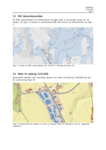 Dokumentet inneholder to kartutsnitt (Figur 5 og Figur 6) som viser lokasjon og situasjon for en bygning eller anlegg.