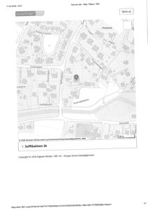 Kart over et område i Oslo (Soffibakken, Flotene) med bygningstegninger og gatenavn.