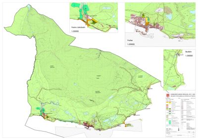Kommunalt arealplan (KAP) for Vestre Jakobselv, som viser arealbruksplanleggingen for kommunen.