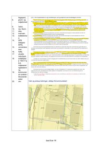 Et utklipp fra et kommunekart som viser vann- og avløpsledninger, med overlappende tekst om reguleringsplan.
