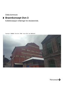 Fotografi av en eksisterende bygning (Ovn 3) i Odda kommune, som viser fasaden og omgivelsene.