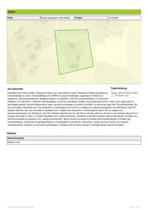 Kart over et område med radonaktive områder markert med polygoner.