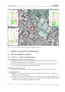 Situasjonsplan eller oversiktskart som viser bygningens plassering i forhold til omgivelsene, inkludert grunntegninger og topografi.