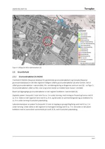En situasjonsplan eller et kart som viser grunnforhold, løsmasser og geotekniske data for et byggeområde.