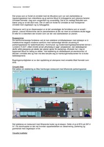 3D-visualisering (rendering) av fasade og omgivelser for en planlagt Max-hamburgerrestaurant med ladestasjoner.