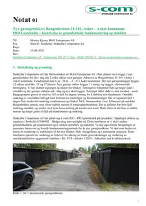 Fotografi av eksisterende garasjerekker på Borgenbråten 31-101 i Asker.