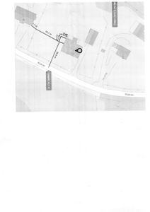 Situasjonsplan som viser tomtens plassering i forhold til Klatran, nabotomter (121, 122) og angitte mål (f.eks. 19,1 m, 20,0 m).