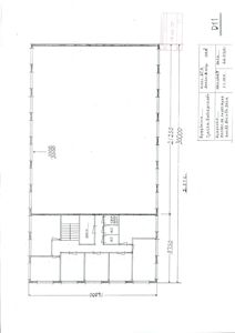 Etasjeplan (2. etasje) med romfordeling, dører, vinduer og mål.