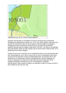 Et kart som viser eiendommen gnr. 22, bnr. 002 i kommun planen.