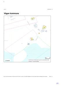 Kommunekart over Vågan kommune som viser eiendomsnummer, vegnavn og topografi.