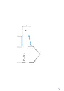 En teknisk detaljtegning som viser en konstruksjon med mål (325 og 250), sannsynligvis en stolpe eller bjelke med festepunkter.