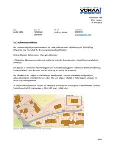 Et kart som viser avstand til nærmeste brannhydrant i forhold til eiendommen.