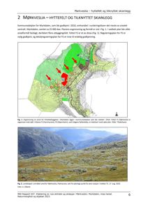 Kart som viser arealavgrensning for fritidsbebyggelse i Myrkalden, med fargekodet informasjon om ulike felt og lokalisering.