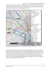 Kart som viser risikoner for skred og foreslåtte tiltak i Husagrovikommunen.
