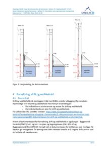 Tegning som viser lastfordeling og dimensjoner for tre heismaster (Mast T2-2, T2-3, T2-4) i en skredverdivurdering.
