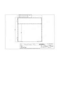 Etasjeplan (1. etasje) som viser romfordeling, vegger og dører for en bygning.