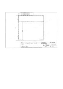 Etasjeplan (plan) som viser romfordeling og dimensjoner for en bygning.