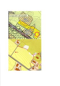 Situasjonsplan som viser tomtens beliggenhet i forhold til nabolag, veier og terrengforhold.