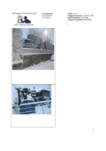 Fotografier av en bygning og en gatevegg i snø.