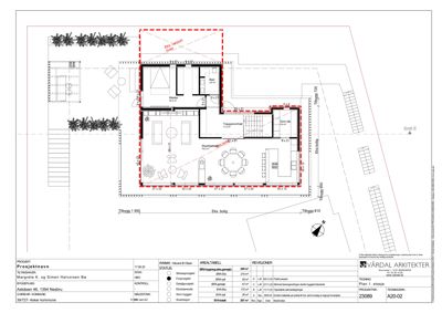 Etasjeplan (Plan 1. etasje) som viser romfordeling, mål og funksjoner i en bolig.