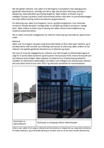 Fotografier av rekkverk langs en bro eller promenade, inkludert detaljer om overganger mellom ulike typer rekkverk.