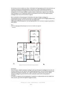 Etasjeplan for en bolig som viser romfordeling, romarealer og funksjoner (soverom, stue, kjøkken, bad, garasje).